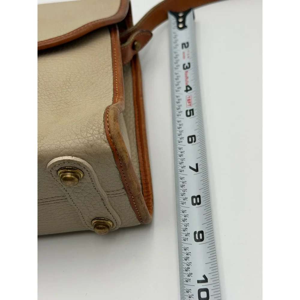 DOONEY & BOURKE Vintage Cavalry Trooper Crossbody Taupe All Weather Leather